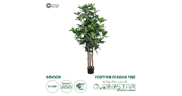 Artificial Garden FORTUNE GUIANA TREE 20056 Τεχνητό Διακοσμητικό Φυτό Καστανιά του Μαλαμπάρ Υ160cm