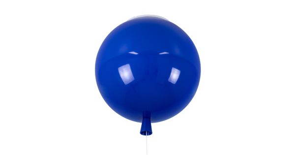 BALLOON 00654 Μοντέρνο Παιδικό Φωτιστικό Οροφής Μονόφωτο Μπλε Πλαστικό Μπάλα Φ30 x Υ33cm