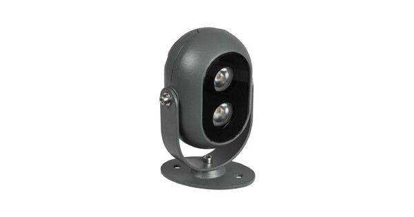 FLOODIS GLB-103-0031 Προβολέας Σποτ Wall Washer LED 4W 360lm 24° AC 220-240V Αδιάβροχο IP65 Θερμό Λευκό 2700K - Sanan SMD Chip - Γκρι Ανθρακί Ματ - Μ7 x Π5 x Υ11cm - 3 Χρόνια Εγγύηση