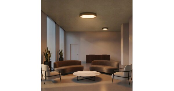 kelvo® BARCHETTA KLV-101-0265-V2 Φωτιστικό Οροφής LED 72W 7200lm 120° AC 220-240V IP20 Ρυθμιζόμενο Λευκό CCT με Χειριστήριο από 2700K έως 6000K Dimmable - Lumileds SMD Chip - Μαύρο Ματ - Μ48 x Π48 x Υ8.2cm - 3 Χρόνια Εγγύηση
