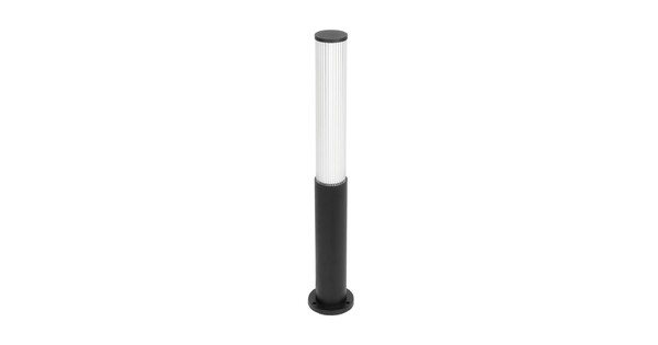 CYLIS GLB-103-0014 Φωτιστικό Κολωνάκι Κήπου LED 15W 1350lm 360° AC 220-240V Αδιάβροχο IP65 Θερμό Λευκό 2700K - Sanan SMD Chip - Μαύρο Ματ - Μ13 x Π13 x Υ80cm - 3 Χρόνια Εγγύηση
