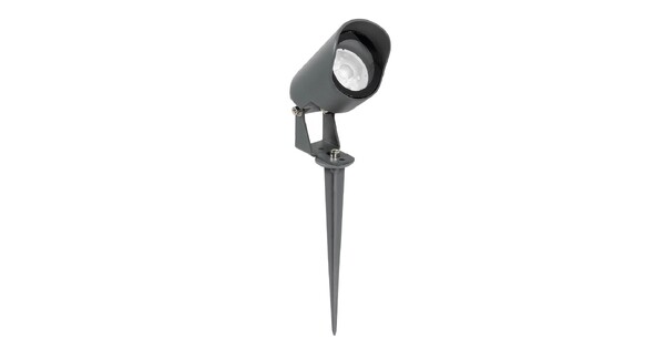 TREKO GLB-103-0026 Φωτιστικό Σποτ για Φυτά - Δέντρα με Βάση Κήπου / Καρφωτό LED 3W 270lm 5° DC 24V Αδιάβροχο IP65 Θερμό Λευκό 2700K - Sanan SMD Chip - Γκρι Ανθρακί Ματ - Μ5 x Π5 x Υ12cm - 3 Χρόνια Εγγύηση