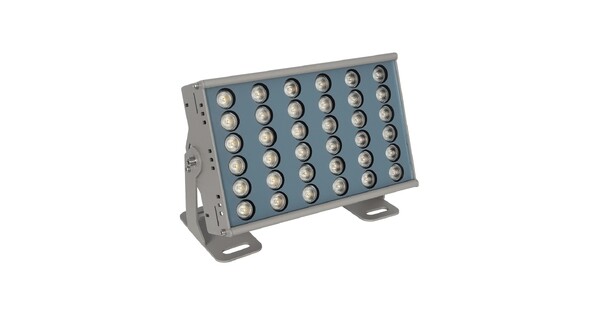 FLOODHENO 999-0263 Προβολέας Σποτ Wall Washer LED 24W 2040lm 30° AC 220-240V Αδιάβροχο IP67 Ultra Θερμό Λευκό 2200K - Bridgelux SMD Chip - Γκρι - Μ24 x Π11 x 16.5cm - 3 Χρόνια Εγγύηση
