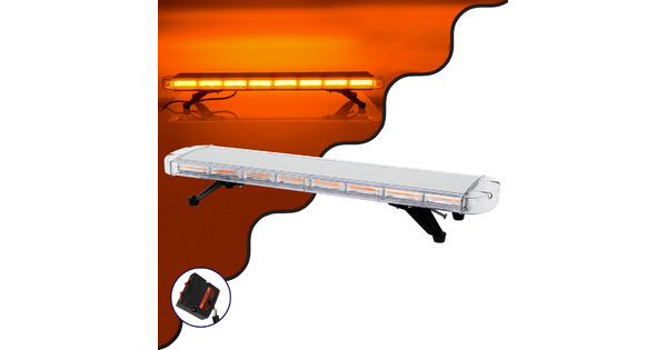 85189 PRO Series Φάρος Σήμανσης Οχήματος Οδικής Βοήθείας για Αυτοκίνητα & Φορτηγά 6 Προγραμμάτων Φωτισμού STROBE LED COB 180W DC 10-30V Αδιάβροχος IP66 Πορτοκαλί