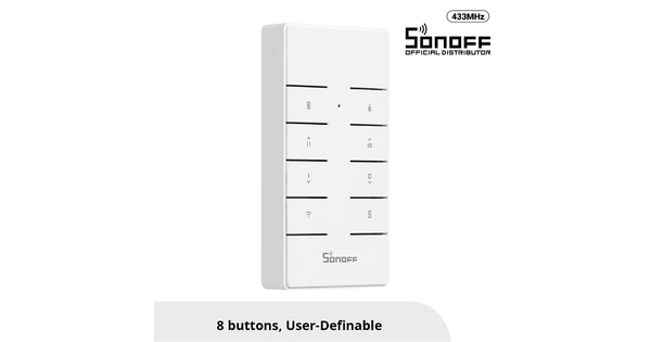 80074 SONOFF RM433R2 - Remote Controller RF 433Mhz 8 Key (Battery Included)