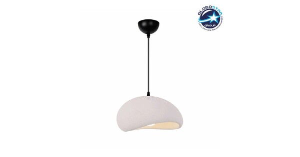 STONE 204-0176 Μοντέρνο Κρεμαστό Φωτιστικό Οροφής με Ντουί 1 x E27 AC 220-240V IP20 - Λευκό - Μ31.5 x Π35 x Υ26cm