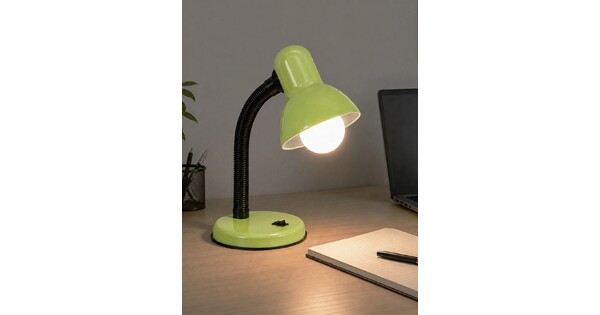 STUDENT GLB-102-0010 Μοντέρνο Επιτραπέζιο Φωτιστικό Πορτατίφ με Ντουί 1 x E27 AC 220-240V IP20 - Πράσινο & Μαύρο - Μ14 x Π14 x Υ32cm