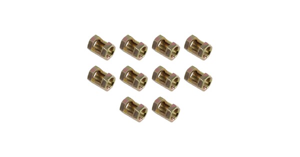 PIPEADAPT 79594 Μεταλλικός DIY Σύνδεσμος για Ολόπασους Σωλήνες Φωτιστικών - Μ1.3 x Π1.3 x Υ2cm - Πακέτο 10 Τεμαχίων