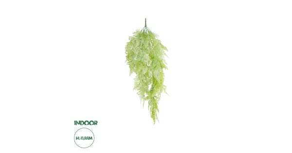 Artificial Garden HANGING FERN 20806 Τεχνητό Διακοσμητικό Κρεμαστό Φυτό Φτέρη Μ40 x Π20 x Υ88cm