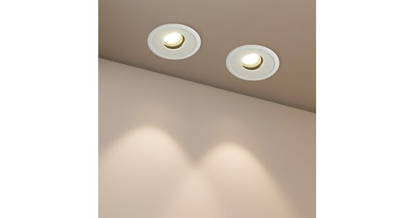 kelvo® ASYMMETRICAL KLV-101-0131 Χωνευτό Downlight Σποτ LED 7W 840lm 15°x30° AC 220-240V IP20 Θερμό Λευκό 2700K - Bridgelux COB Chip & TÜV SÜD Driver - Λευκό Ματ - Μ8.3 x Π8.3 x Υ8.16cm / Q7.3cm - 5 Χρόνια Εγγύηση