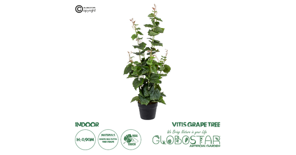 Artificial Garden VITIS GRAPE TREE 20379 Τεχνητό Διακοσμητικό Φυτό Άμπελος Υ90cm
