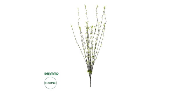 Artificial Garden GREEN WILLOW FLOWER BRANCH 21458 Τεχνητό Διακοσμητικό Κλαδί Λευκή Ιτιά Y86cm