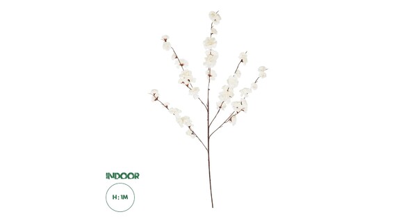 Artificial Garden WHITE GUAXIA FLOWER BRANCH 21456 Τεχνητό Διακοσμητικό Κλαδί Λευκή Γκουάβα Y100cm
