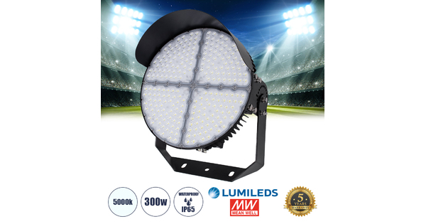 CYCLOP 90106 LED Προβολέας Γηπέδου 300W 48000LM 60° AC 100-277V IP65 - Ψυχρό Λευκό 5000K - MeanWell Driver & LumiLEDs Chip - 5 Years Warranty