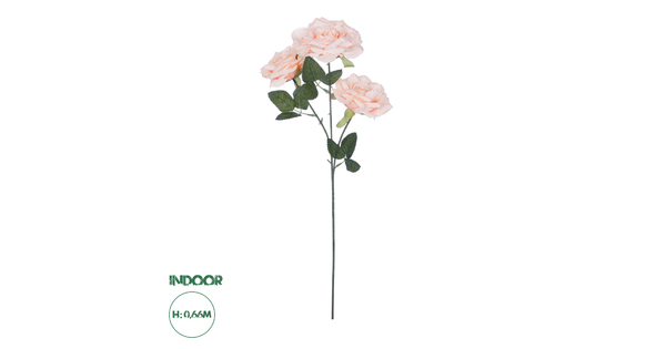 Artificial Garden PALE PINK CLIMBING ROSE BRANCH 21195 Τεχνητό Διακοσμητικό Κλαδί Τριαντάφυλλο απαλό Ροζ Y66cm