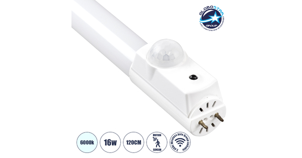 PARKING 61499 LED Λάμπα Τύπου Φθορίου Θερμοπλαστική T8 G13 120cm 16W 2000 lm 220° AC 220-240V IP20 Μ120 x Π3 x Υ4.7cm Ψυχρό Λευκό 6000K με MicroWave Αισθητήρα Κίνησης & 2.4GHz Wireless SMART Group Linkable - PWM Auto Dimmable