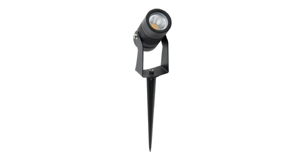 GARDO GLB-103-0024 Φωτιστικό Σποτ για Φυτά - Δέντρα με Βάση Κήπου / Καρφωτό LED 4W 360lm 24° DC 24V Αδιάβροχο IP65 Θερμό Λευκό 2700K - Sanan SMD Chip - Μαύρο Ματ - Μ4 x Π4 x Υ11.5cm - 3 Χρόνια Εγγύηση
