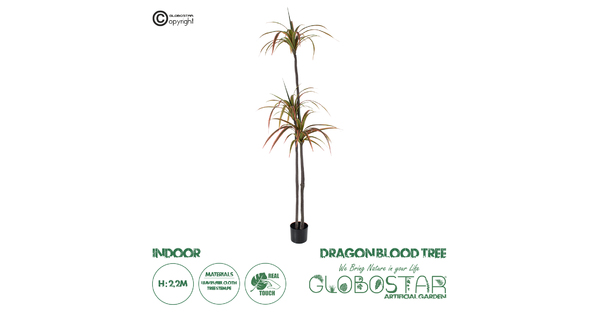 Artificial Garden DRAGON BLOOD TREE 20371 Τεχνητό Διακοσμητικό Φυτό Δράκαινα Υ220cm