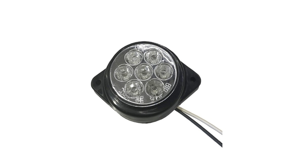 115411 Πλευρικά Φώτα Όγκου Φορτηγών FLAT BULLET LED 7 SMD DC 24V Αδιάβροχο IP66 Ψυχρό Λευκό 6000K