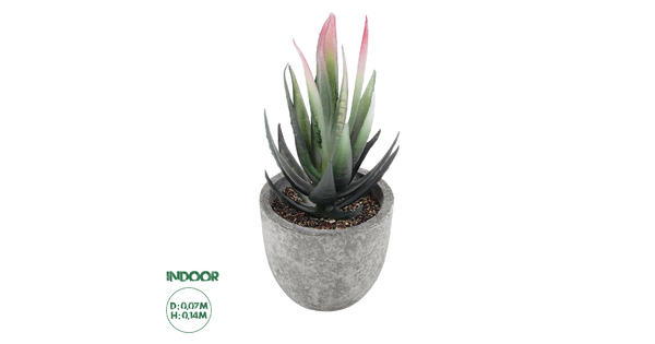 Artificial Garden SUCCULENT ALOE 21008 Διακοσμητικό Φυτό Παχύφυτο Αλόη Υ14cm