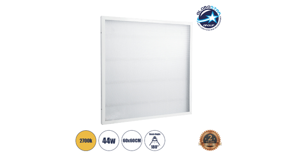 60217 Χωνευτό LED Panel Transparent 60x60cm 44W 3900lm 120° CRI≥80Ra UGR<19 AC 220-240V IP20 Μ60 x Π60 x Υ2.5cm - Θερμό Λευκό 3000K