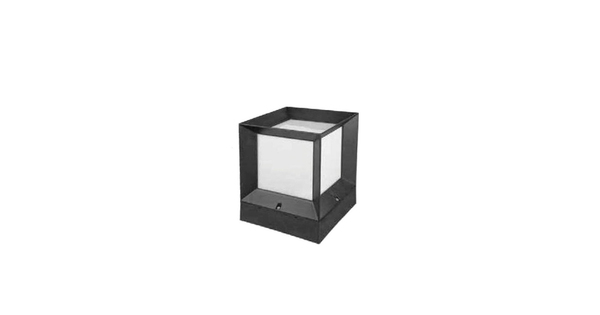 ENGLAND 202-0017 MODERN FLOOR LIGHT 1 X E27 IP44 - BLACK PLASTIC - L22 X W22 X H27CM