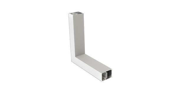 ALP-CORNER-SIDE90 BRIGHTRAIL 61779 Επιφανειακό / Κρεμαστό Προφίλ Αλουμινίου Γωνία με Λευκό Γαλακτερό Πατητό Κάλυμμα για Ταινίες LED IP20 - Γκρι Ανθρακί Ματ - Μ30 x Π5 x Υ7.5cm