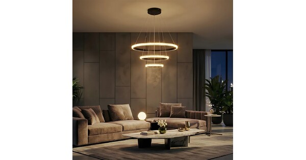 kelvo® DIAMOND KLV-101-0237 Κρεμαστό Φωτιστικό Οροφής LED 100W 10000lm 180° AC 220-240V IP20 Ρυθμιζόμενο Λευκό CCT με Χειριστήριο από 2700K έως 6000K Dimmable - Lumileds SMD Chip - Μαύρο Ματ - Μ60 x Π60 x Υ60cm - 3 Χρόνια Εγγύηση