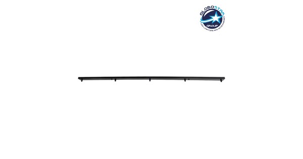 WALLBASE 77527 Γραμμική Μεταλλική Ροζέτα για Κρέμαση 5 Φωτιστικών - Μαύρο - Μ120 x Π5 x Υ2cm