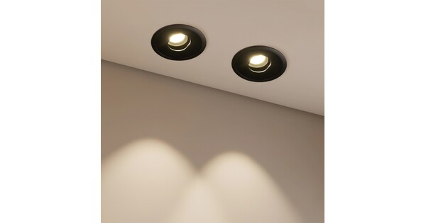 kelvo® ASYMMETRICAL KLV-101-0130 Χωνευτό Downlight Σποτ LED 7W 840lm 15°x30° AC 220-240V IP20 Θερμό Λευκό 2700K - Bridgelux COB Chip & TÜV SÜD Driver - Μαύρο Ματ - Μ8.3 x Π8.3 x Υ8.16cm / Q7.3cm - 5 Χρόνια Εγγύηση