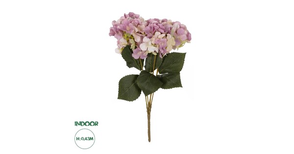 Artificial Garden PURPLE ORTENSIA GRASS BRANCH 21487 Τεχνητό Διακοσμητικό Κλαδί Μωβ Ορτανσίας Y43cm