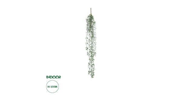 Artificial Garden HANGING EUCALYPTUS 20807 Τεχνητό Διακοσμητικό Κρεμαστό Φυτό Ευκάλυπτος Μ16 x Π9 x Υ105cm
