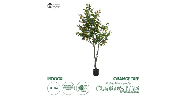 ® Artificial Garden ORANGE TREE 21110 Τεχνητό Διακοσμητικό Δέντρο Πορτοκαλιά Μ110 x Π80 x Υ200cm