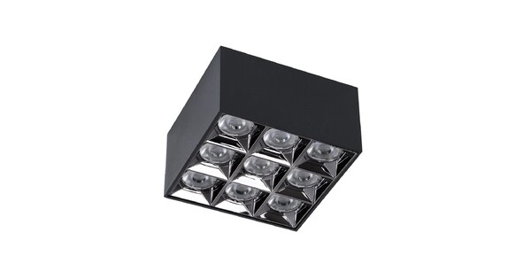 kelvo® LUMINAR KLV-101-0341 Φωτιστικό Downlight Σποτ LED 30W 4200lm 36° AC 220-240V IP20 Φυσικό Λευκό 4500K - Osram SMD Chip & TÜV SÜD Driver - Μαύρο Ματ - Μ12 x Π12 x Υ6.6cm - 5 Χρόνια Εγγύηση