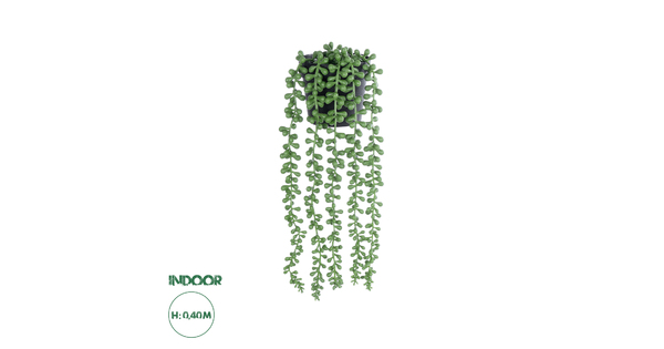 Artificial Garden HANGING LOVERS TEARS 20878 - Τεχνητό Κρεμαστό Διακοσμητικό Φυτό Lovers Tears Φ12 x Y40cm