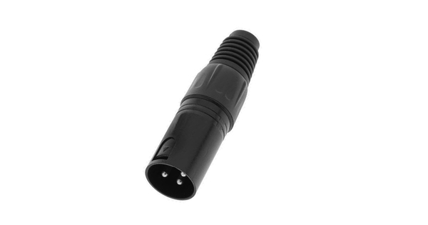 Αρσενικό Βύσμα XLR Male 3 PIN CANNON DMX High Quality Μαύρο  51188