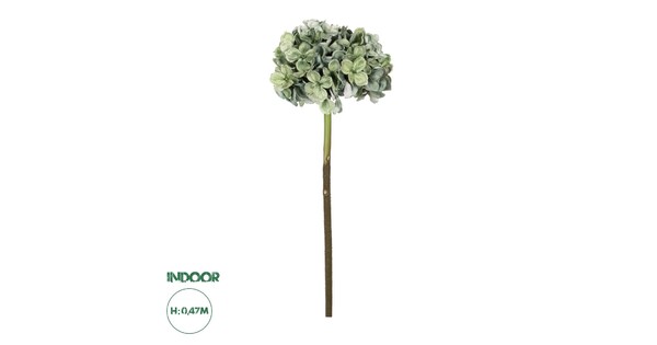 Artificial Garden GREEN HYDRANGEA BRANCH 21316 Τεχνητό Διακοσμητικό Κλαδί Πράσινη Ορτανσία Y47cm