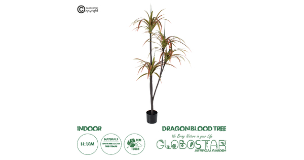 Artificial Garden DRAGON BLOOD TREE 20372 Τεχνητό Διακοσμητικό Φυτό Δράκαινα Υ180cm