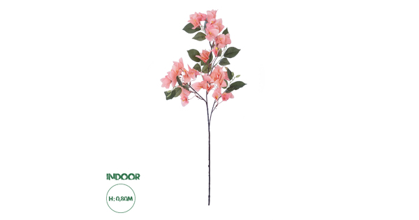 Artificial Garden BOUGAUVILLEA BRANCH 20647 Τεχνητό Διακοσμητικό Κλαδί Μπουκανβίλιας Ροζ - Πορτοκαλί Y80cm