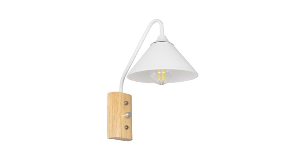 ALESSIA 999-0178 Μοντέρνο Φωτιστικό Τοίχου - Απλίκα με Ντουί 1 x E27 AC 220-240V IP20 - Μπεζ & Λευκό - Μ18 x Π26 x Υ29cm