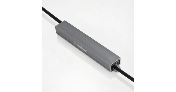 kelvo® SELAS KLV-107-0019 Τροφοδοτικό/Μετασχηματιστής Class II SELV 24W 2A AC 220-240V σε DC 12V Αδιάβροχο IP67 - Γκρι Ανθρακί Ματ - Μ18.2 x Π3 x Υ2cm - 5 Χρόνια Εγγύηση
