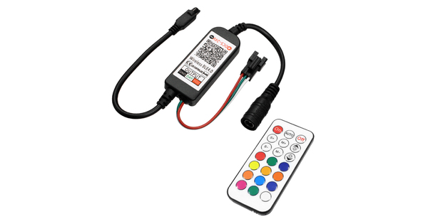 73449 Ασύρματος Bluetooth LED RGBW Dream-Color Magic Digital Controller με Χειριστήριο IR για LED Digital RGBW Προϊόντα DC 5-24V Max 2048 IC