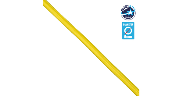 77606 Στρογγυλό Υφασμάτινο Καλώδιο 2 x 0.75mm² Κίτρινο