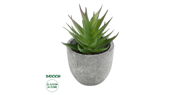 Artificial Garden SUCCULENT ALOE 21010 Διακοσμητικό Φυτό Παχύφυτο Αλόη Υ11cm
