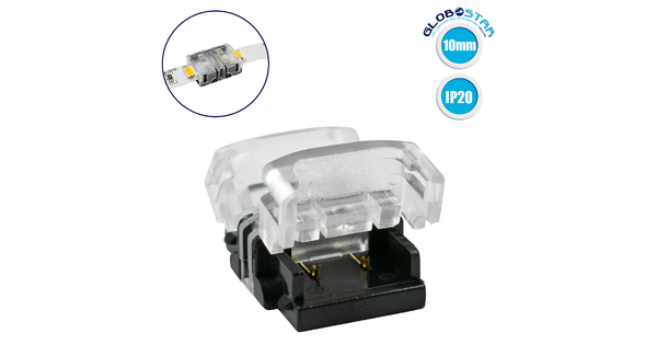 70717 Ταχυσύνδεσμος Ένωσης IP20 - Strip To Strip Connector για Ένωση 2 x Μονόχρωμες Ταινίες LED Πλάτους 10mm