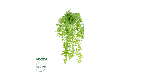 Artificial Garden HANGING PEACH LEAF 20880 - Τεχνητό Κρεμαστό Διακοσμητικό Φυτό Φύλλο Ροδακινιάς  Φ20 x Y50cm