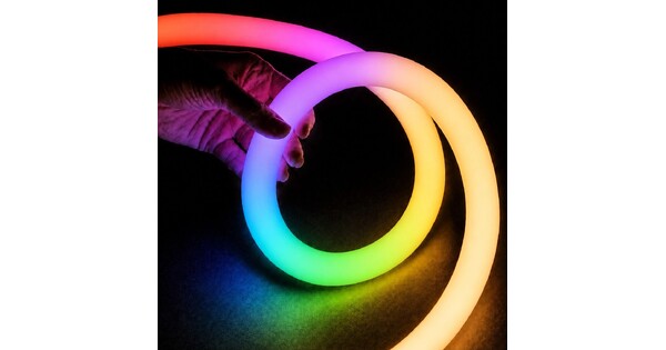 kelvo® AURAFLEX KLV-101-0511 Ταινία Neon Flex LED 14W/m 840lm/m 360° DC 24V Αδιάβροχο IP65 120 x SMD5054 Chip/m Πολύχρωμο RGB+WW Dimmable - Sanan SMD Chip - Μ1000 x Π3.3 x Υ3.3cm - Ρολό 10 Μέτρων - 6 Χρόνια Εγγύηση