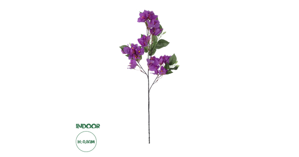 Artificial Garden BOUGAUVILLEA BRANCH 20646 Τεχνητό Διακοσμητικό Κλαδί Μπουκανβίλιας Μωβ Y80cm