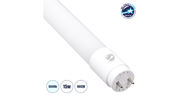 60138 LED Λάμπα Τύπου Φθορίου Γυάλινη T8 G13 90cm 15W 1591 lm 220° AC 220-240V IP20 Φ2.7 x Μ90cm Ψυχρό Λευκό 6000K - Πακέτο 25 Τεμάχια