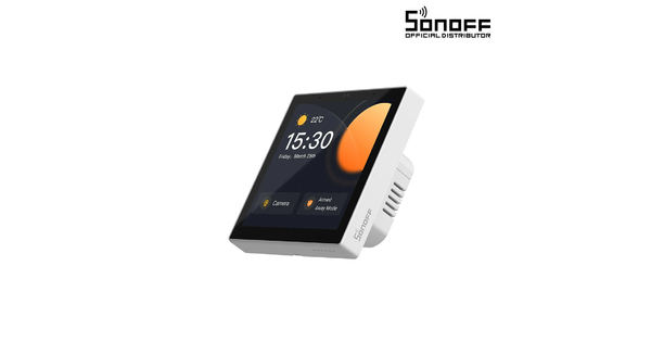 80095 SONOFF NSPanel86PW Wi-Fi & Zigbee 3.0 Smart Scene Wall Switch (86/EU Type) - AC 100-240V - Integrated HMI Touch Panel - Smart Controller & Gateway for All Smart Devises